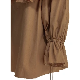 Cotton shirt with volant