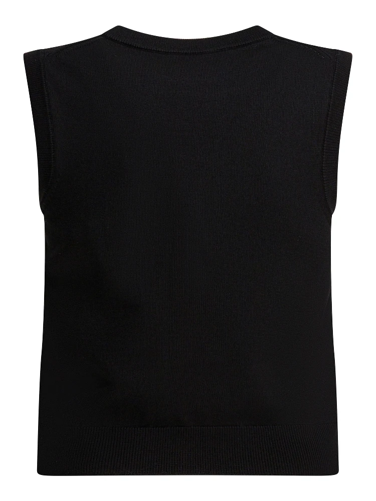 Vest in wool alternative