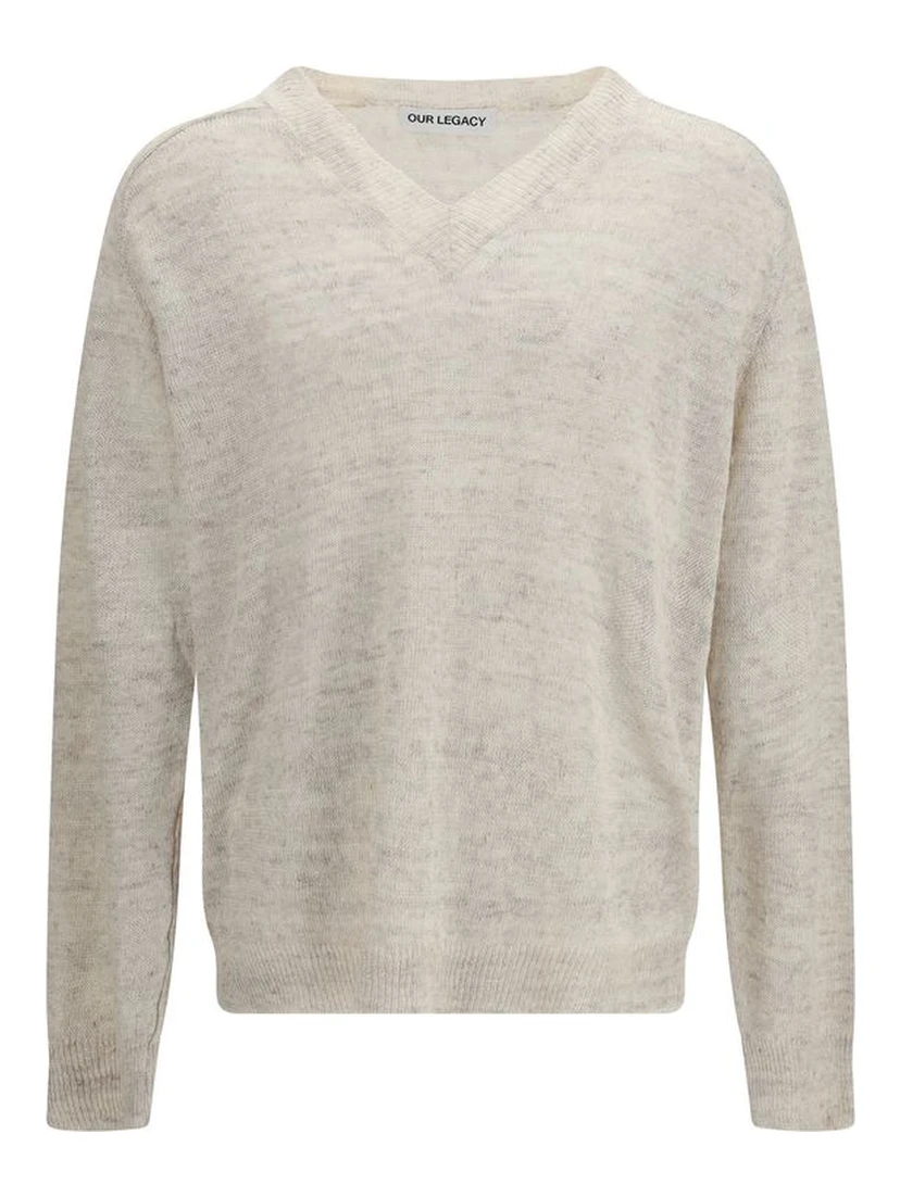Beige Linen Sweatshirt