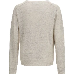 Beige Linen Sweatshirt