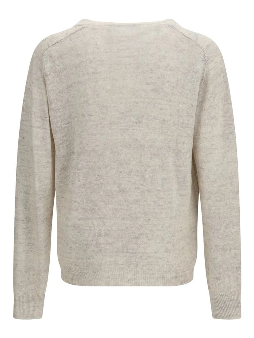 Beige Linen Sweatshirt