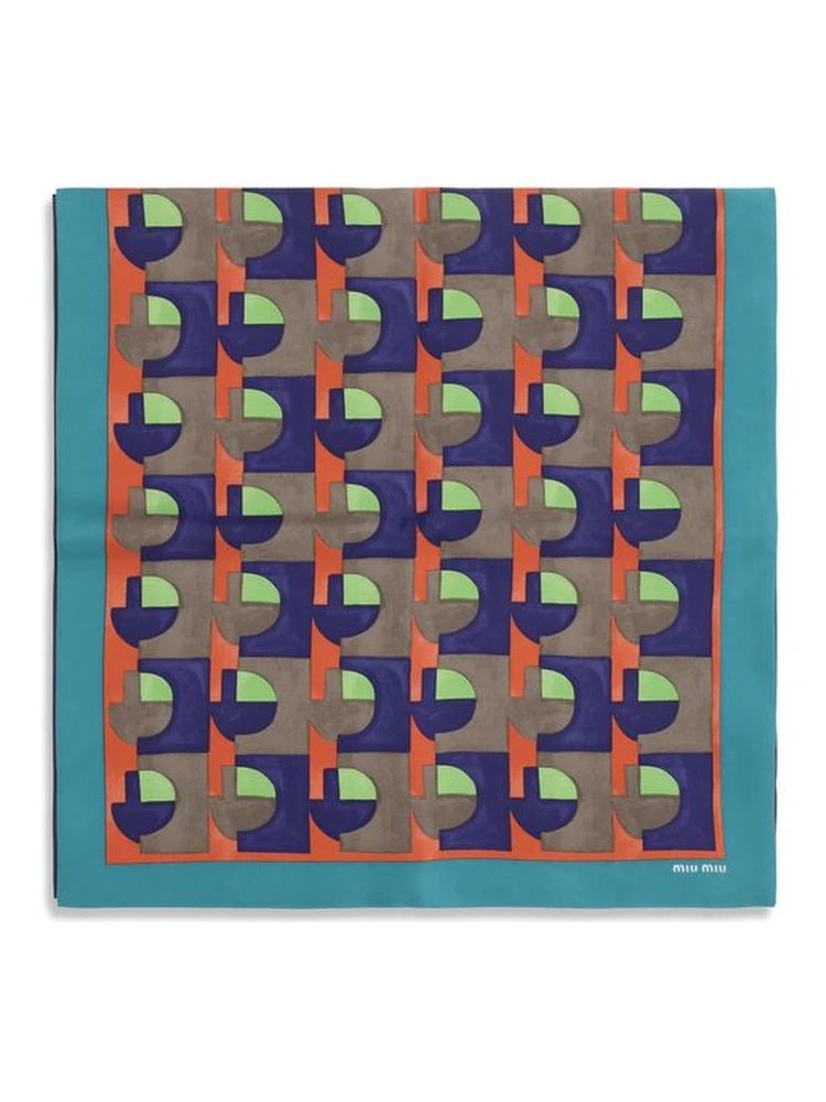 Multicolor Silk Scarf