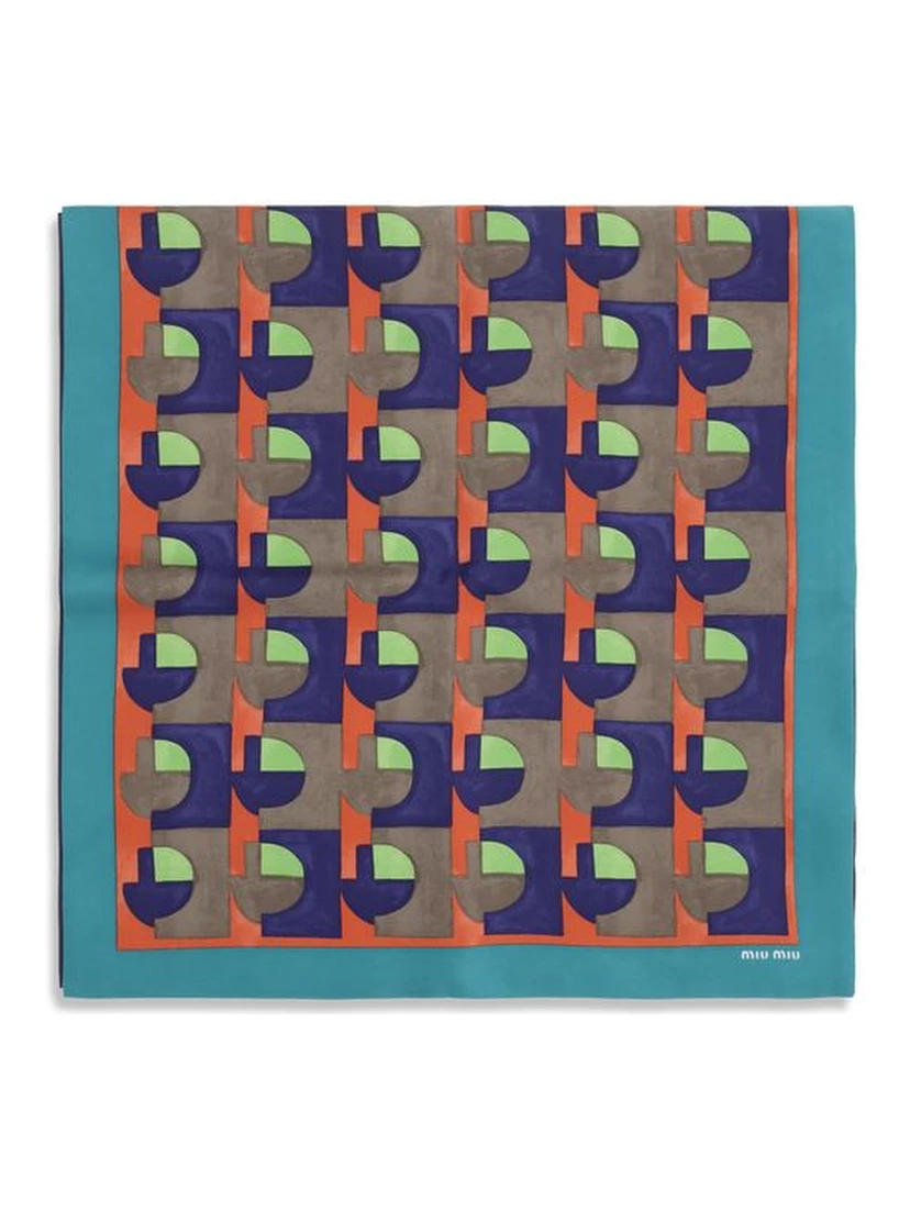 Multicolor Silk Scarf