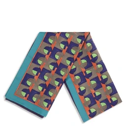 Multicolor Silk Scarf