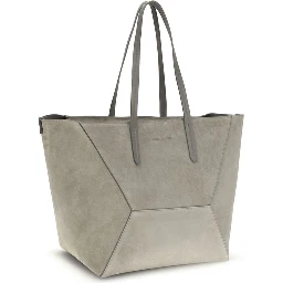 Gray Calf Leather Bos Taurus Shoulder Bag