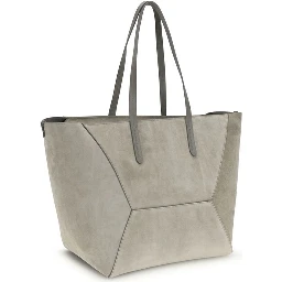 Gray Calf Leather Bos Taurus Shoulder Bag