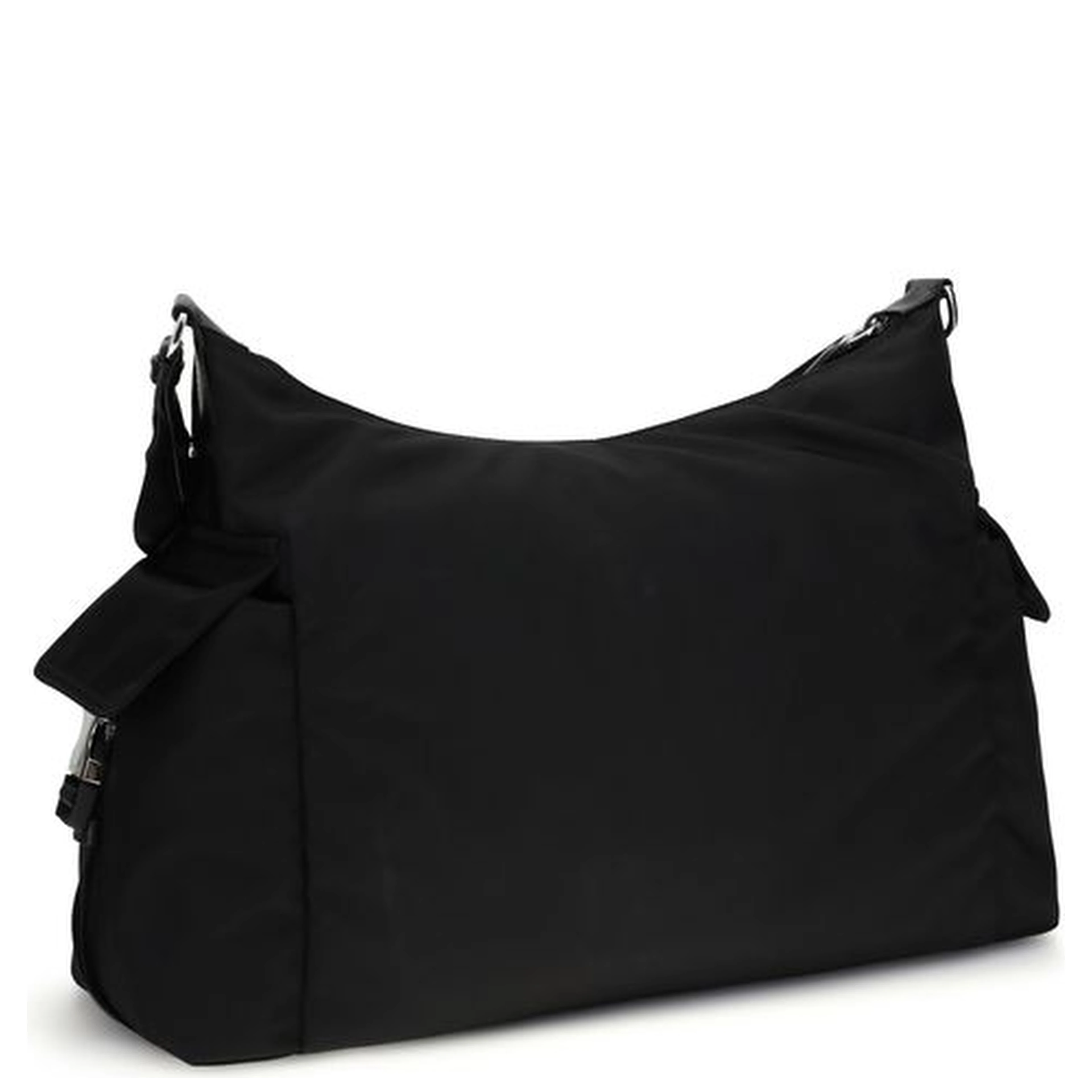 Black Recycled Polyamide Shoulder Bag