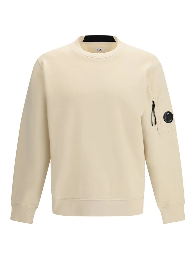 Beige Cotton Sweatshirt