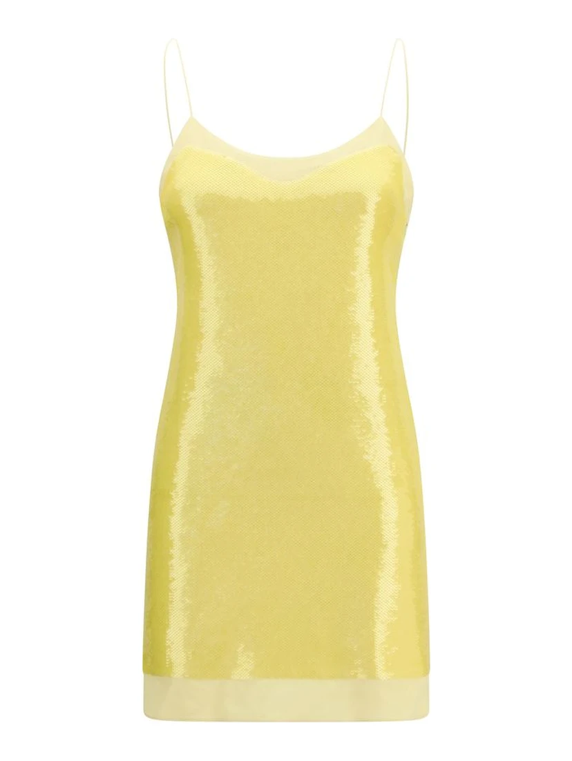 Bicolor Acetate Cocktail Dress