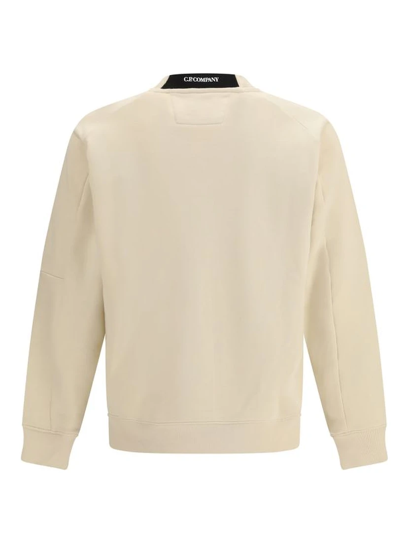 Beige Cotton Sweatshirt