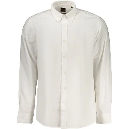 White Cotton Men's Shirt
