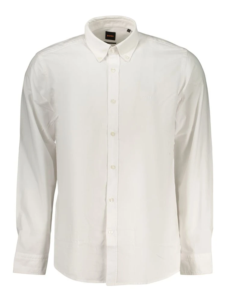 White Cotton Men's Shirt
