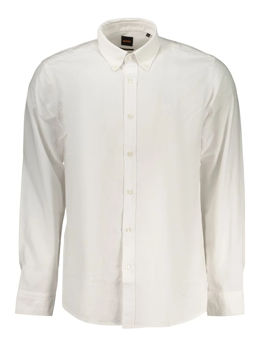 White Cotton Men's Shirt