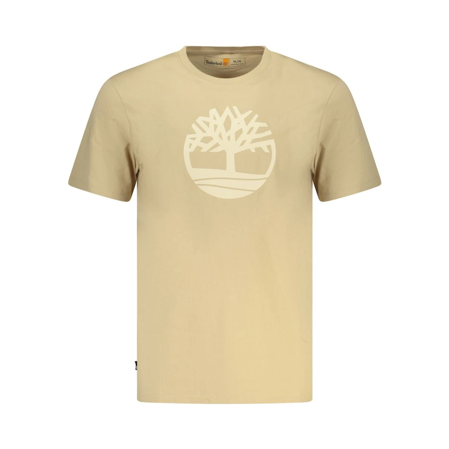Beige Cotton Men T-Shirt