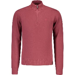 Rosso Cotone Uomo Maglia