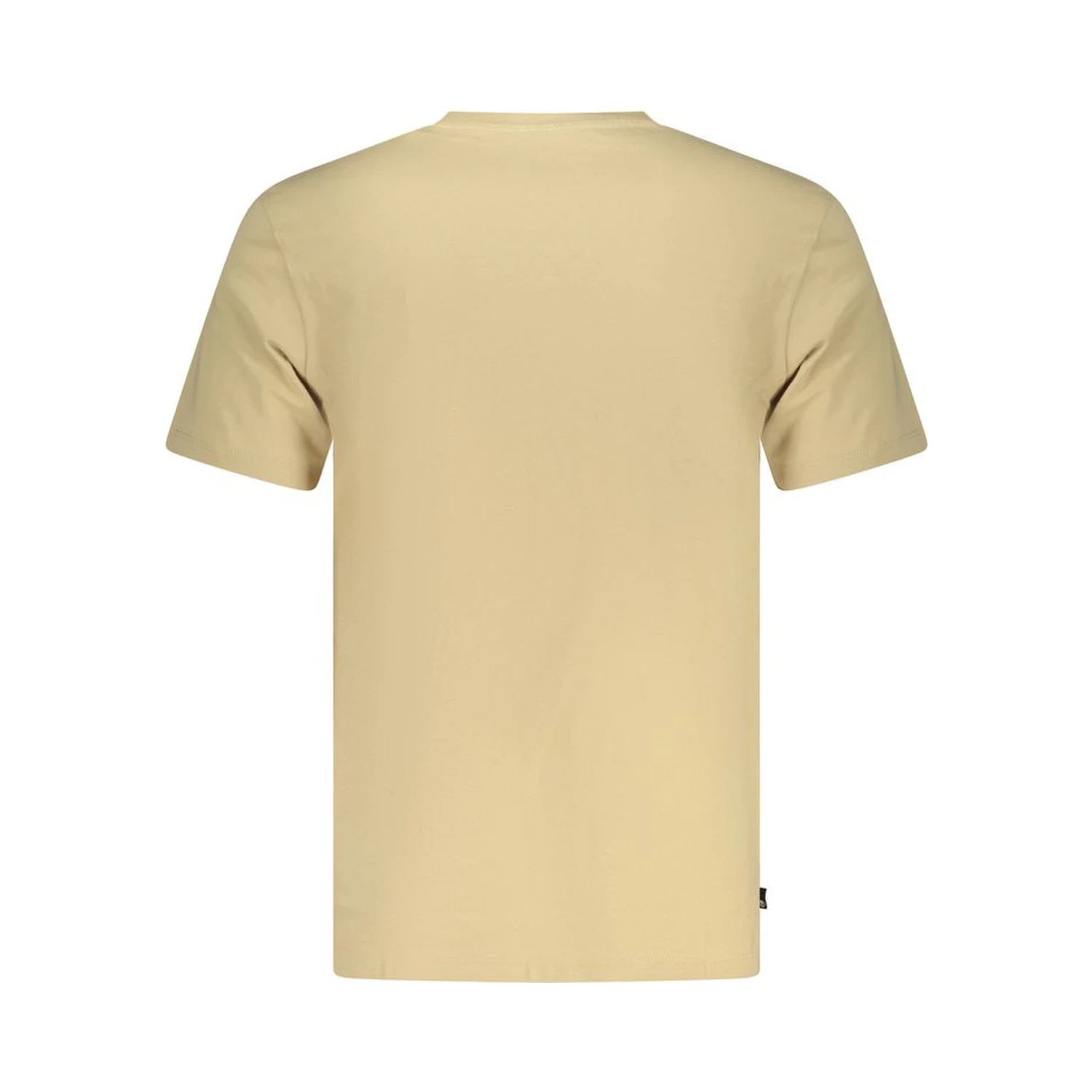 Beige Cotton Men T-Shirt
