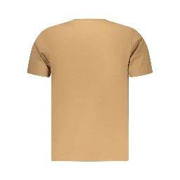 Marrone Cotton Men T-Shirt