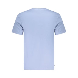 Blue Cotton Men's T-Shirt