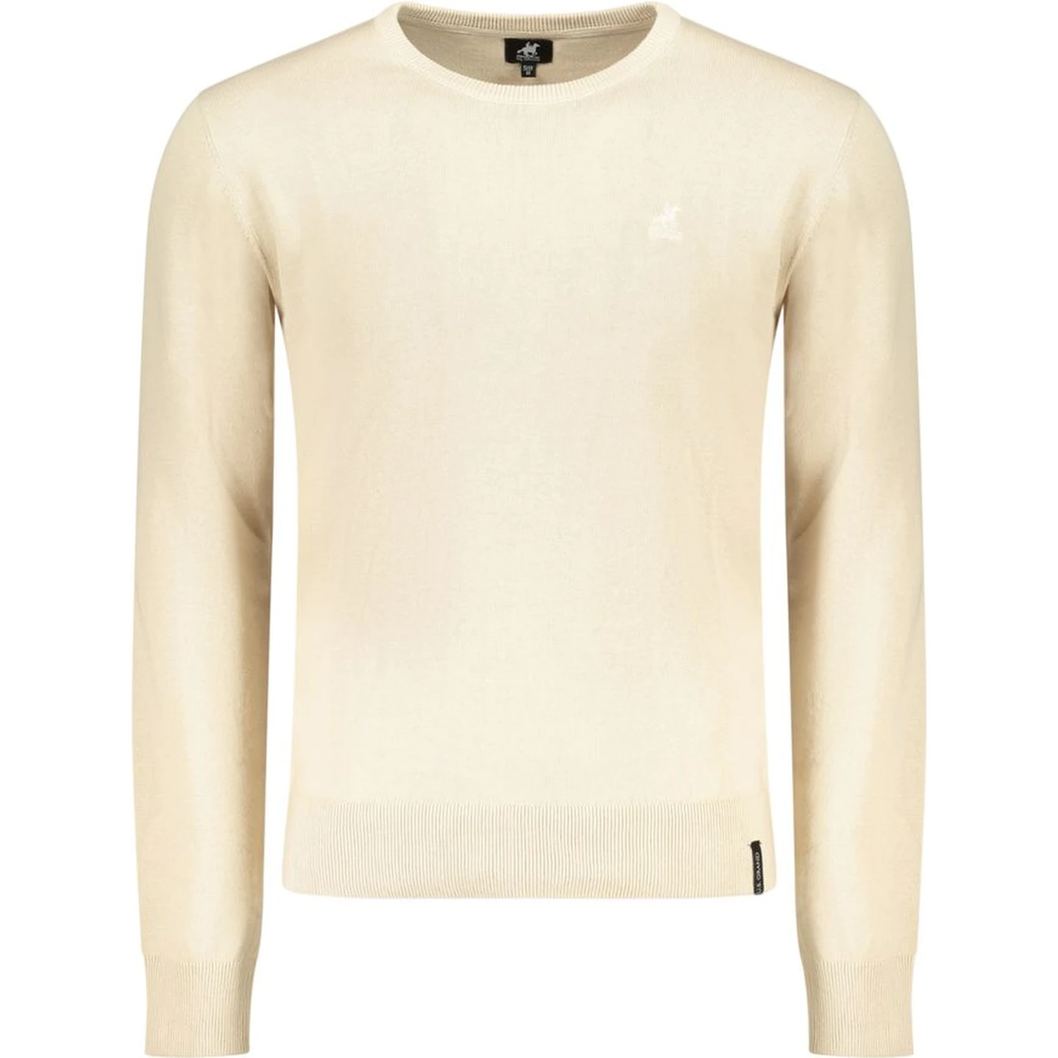 Beige Cotton Men Sweater