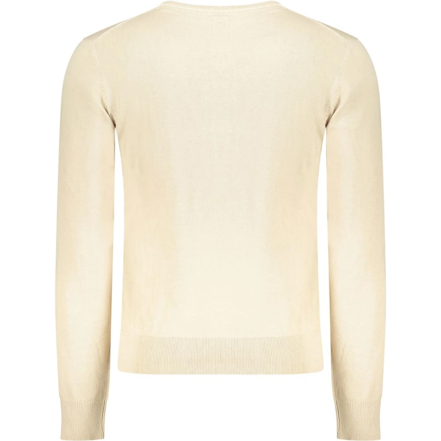 Beige Cotton Men Sweater