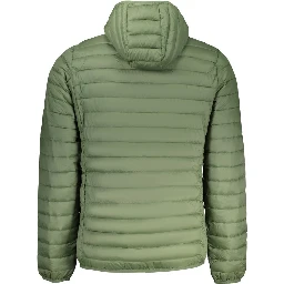 Verde Poliestere Mens Jacket