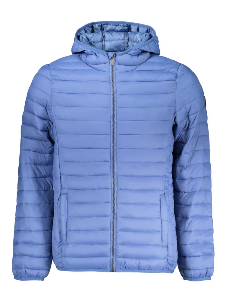 Blue Polyester Men's Jacket