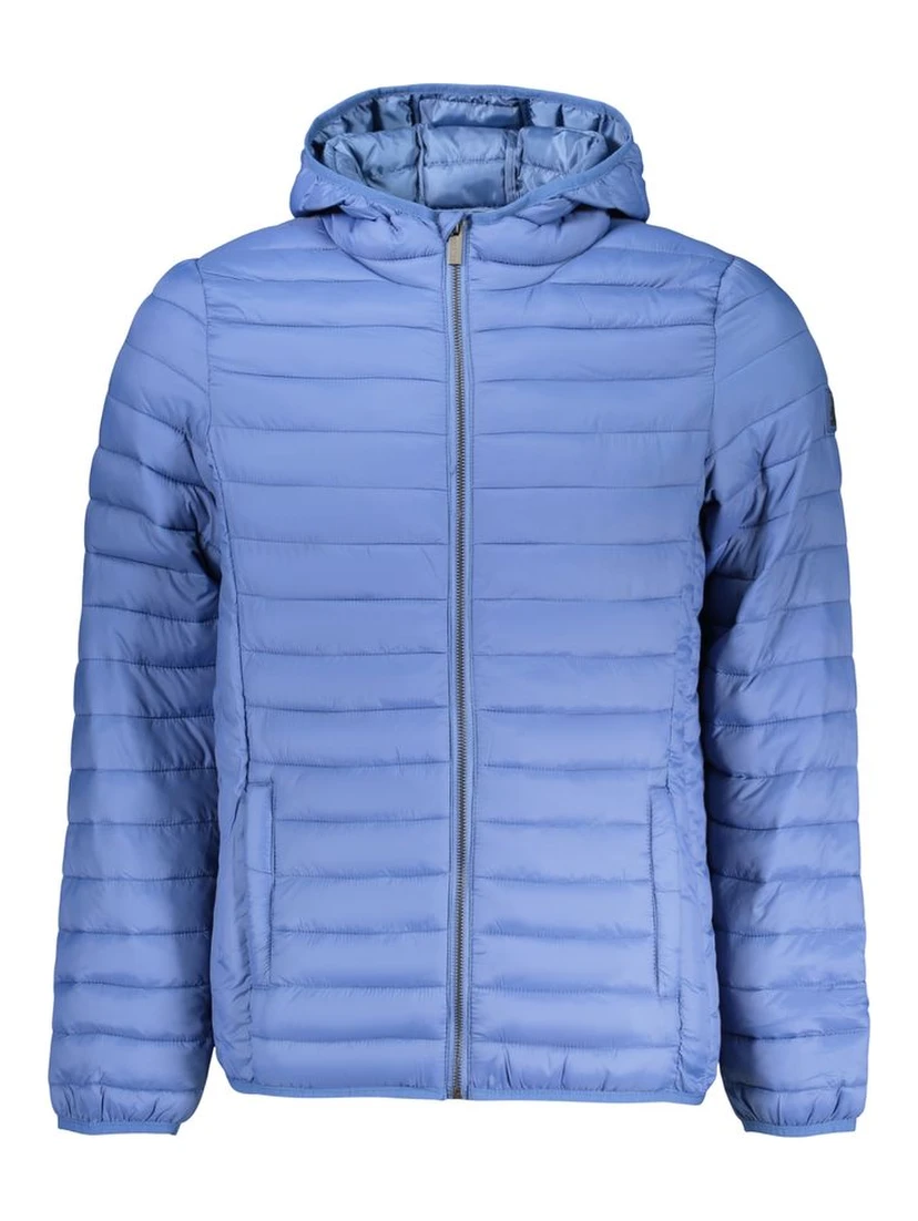 Blue Polyester Men's Jacket