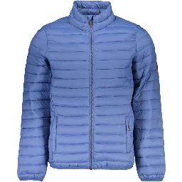 Blu Poliestere Men Jacket