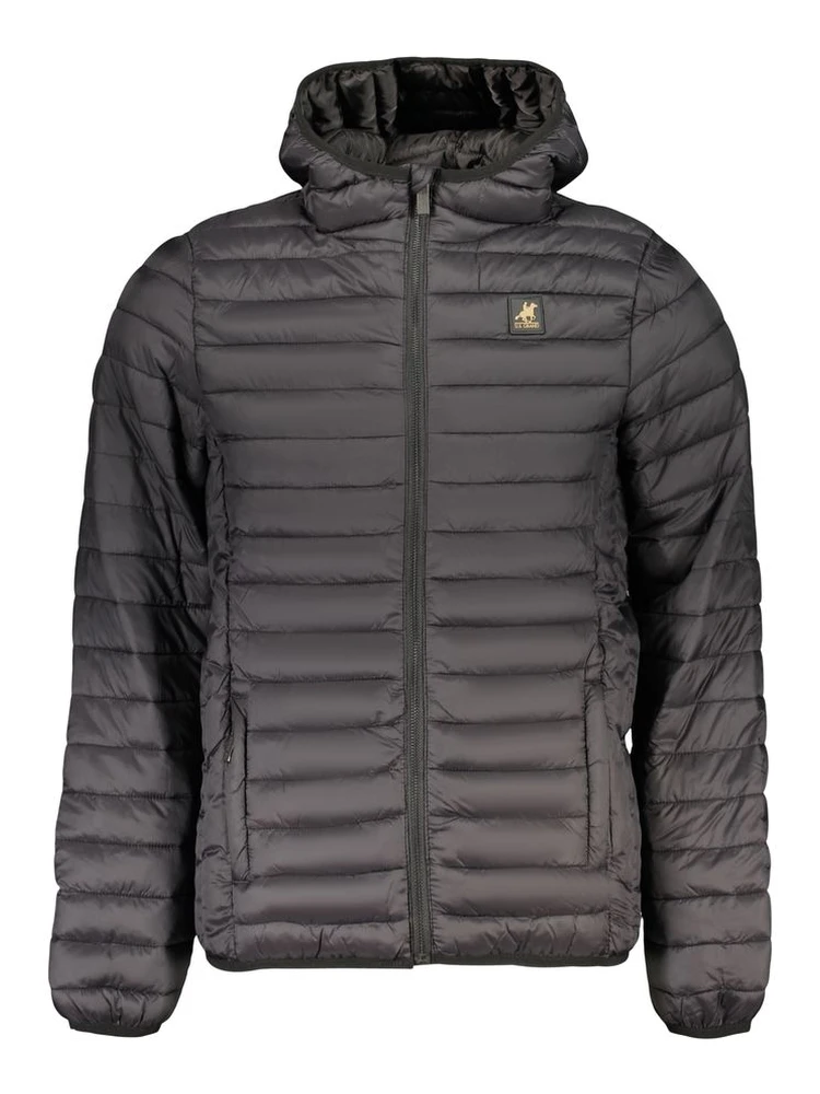 Black Polyester Men's Jacket