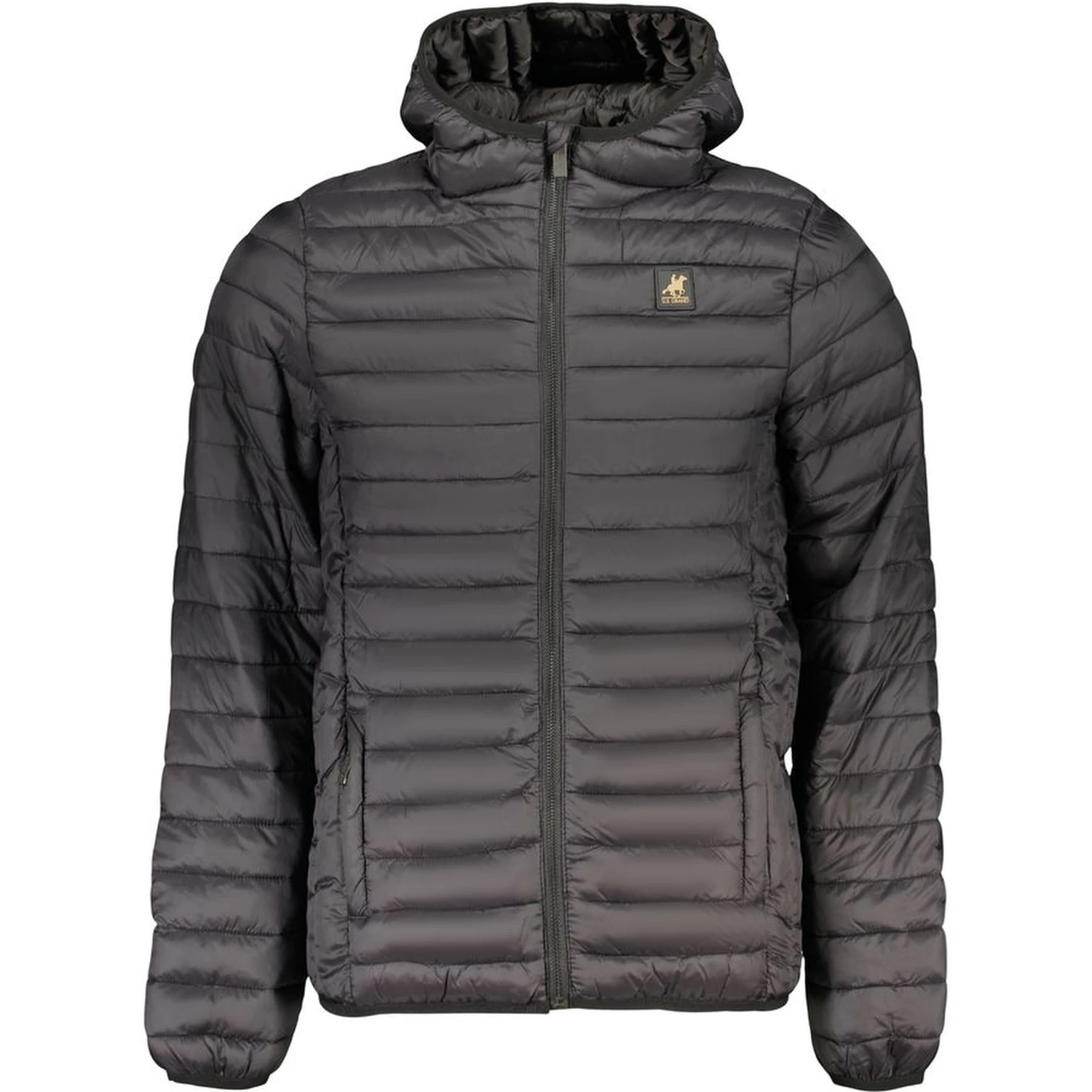 Black Polyester Men's Jacket