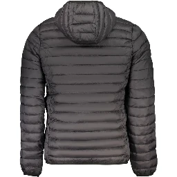 Black Polyester Men's Jacket