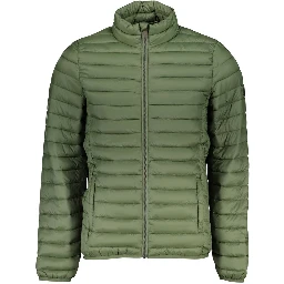 Verde Poliestere Men Jacket