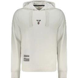 White Cotton Men Sweatshirt