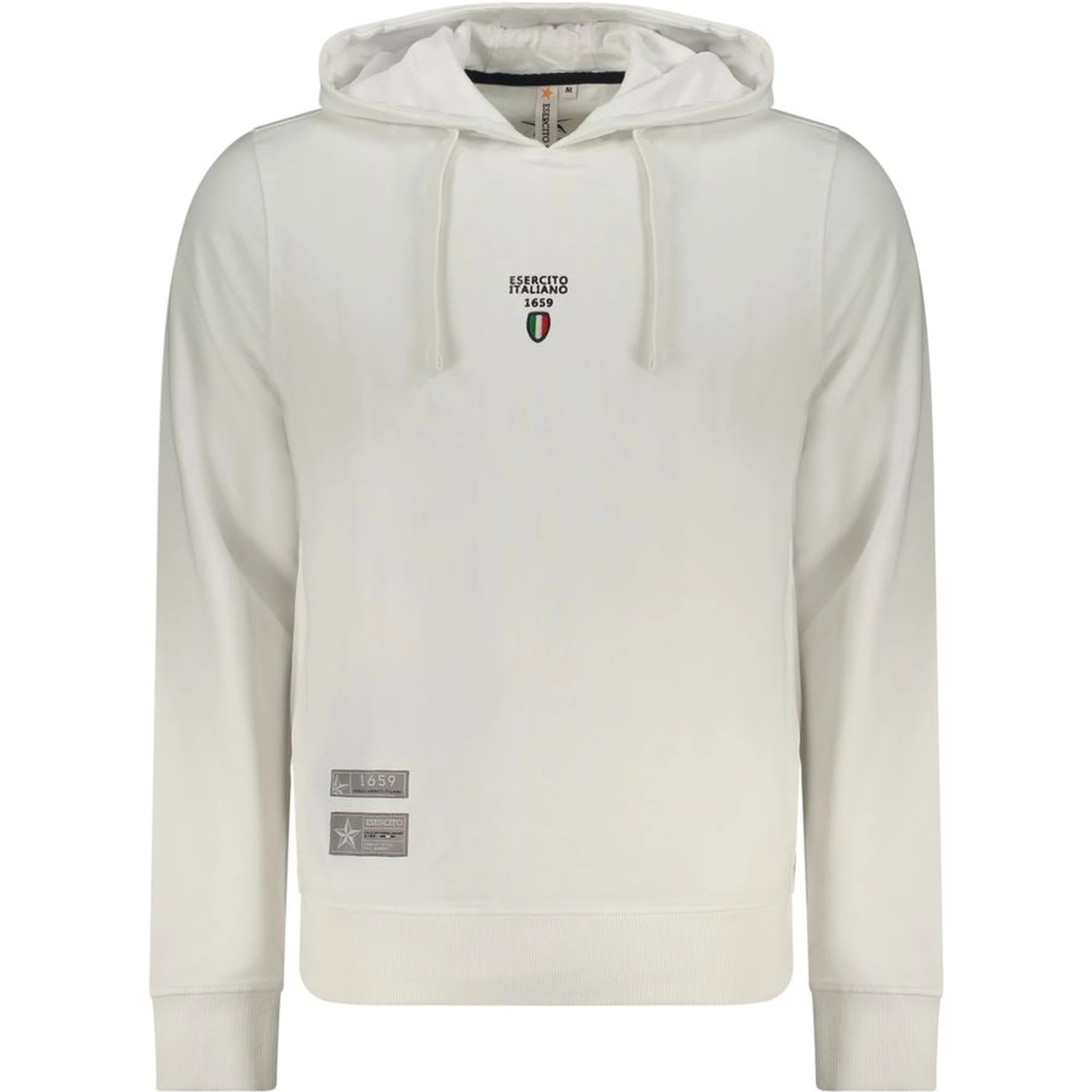 White Cotton Men Sweatshirt