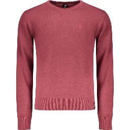 Red Cotton Men's Sweater