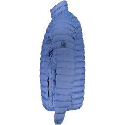 Blu Poliestere Men Jacket