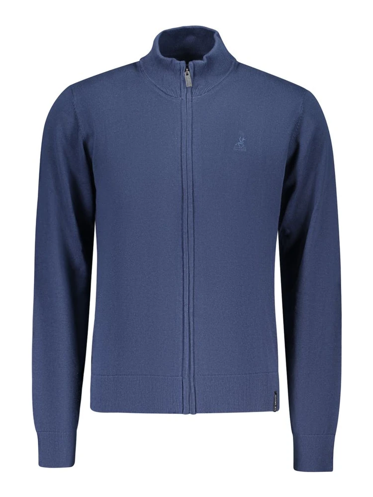 Blue Cotton Men's Sweater