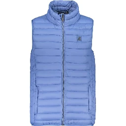 Blu Poliestere Mens Vest