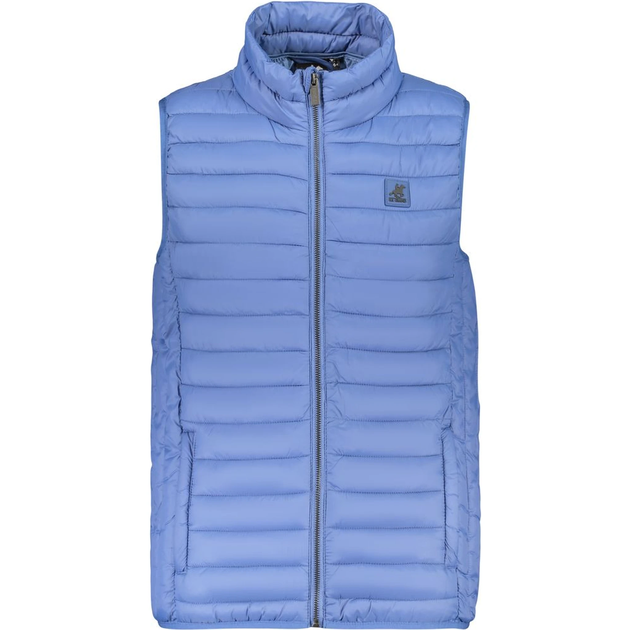 Blu Poliestere Mens Vest
