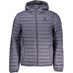 Blu Poliestere Uomo Giacca