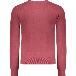 Red Cotton Men's Sweater