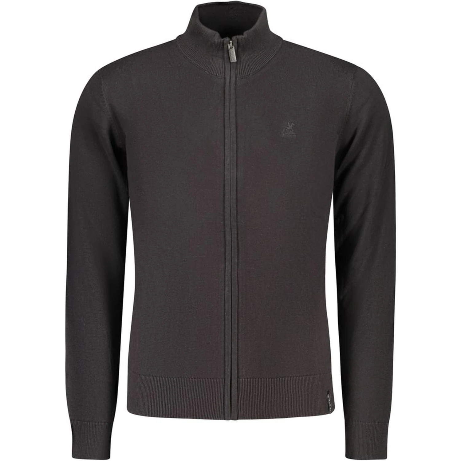 Black Cotton Men's Sweater