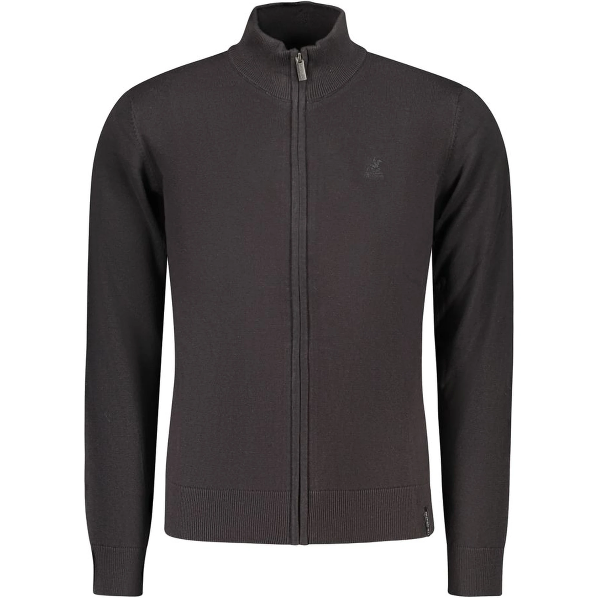 Black Cotton Men's Sweater