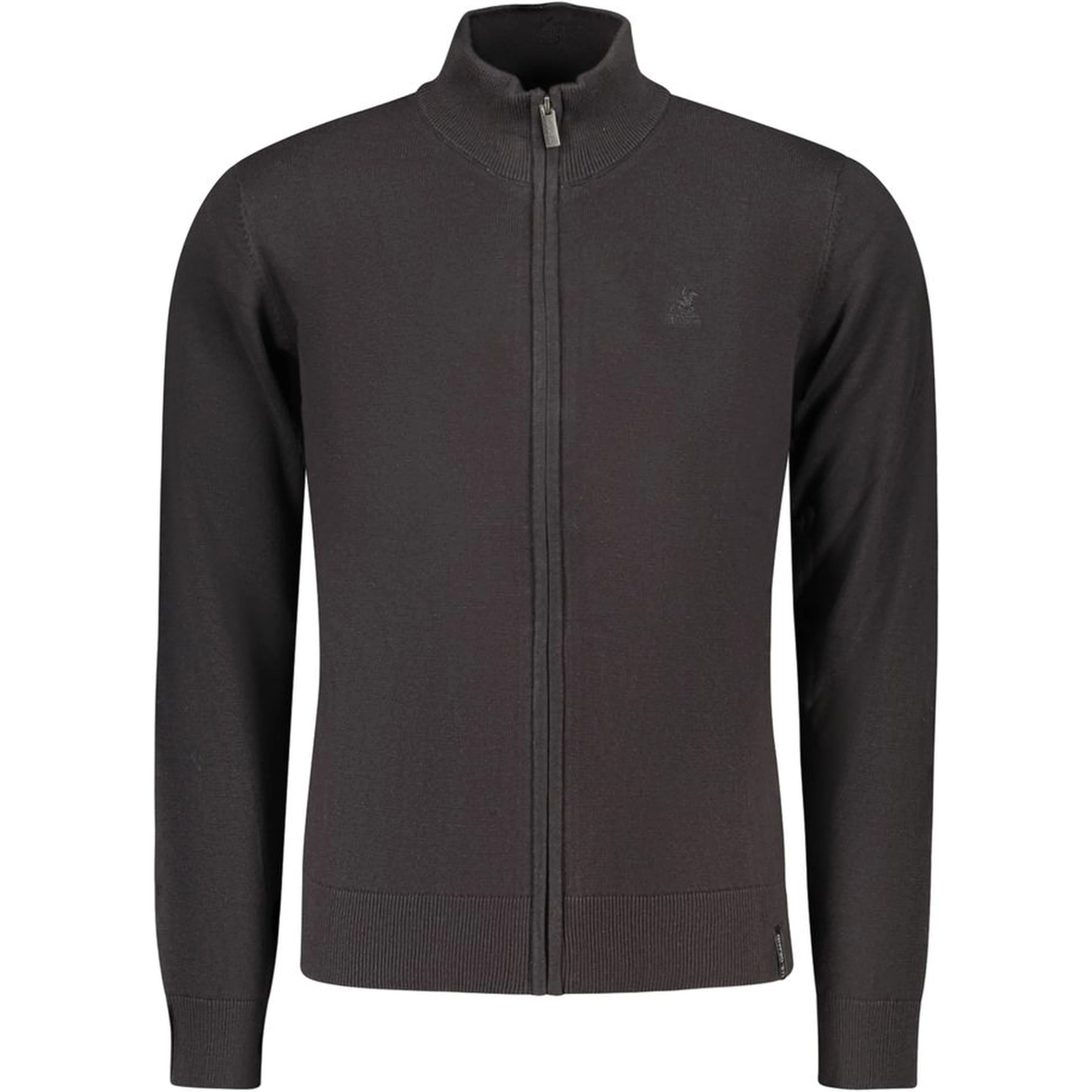 Black Cotton Men's Sweater