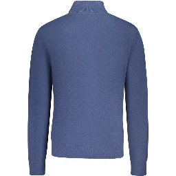 Blue Cotton Men's Sweater