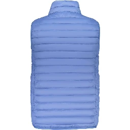 Blu Poliestere Mens Vest