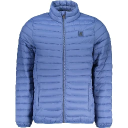 Blu Poliestere Mens Jacket