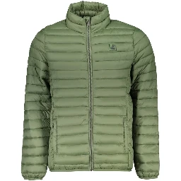 Verde Poliestere Men Jacket