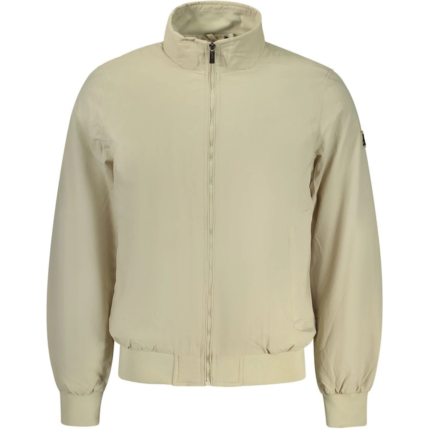 Beige Polyester Mens Jacket
