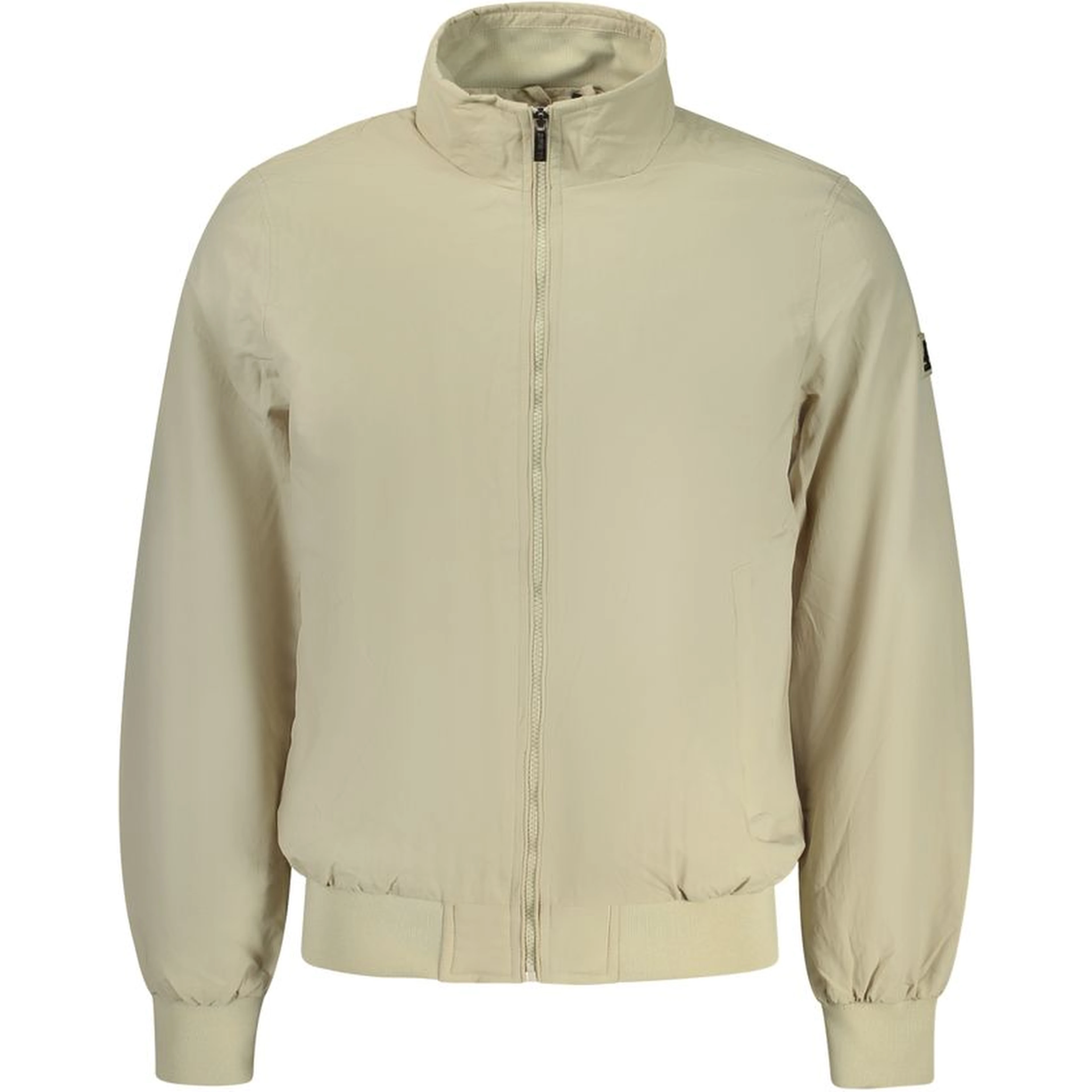 Beige Polyester Mens Jacket
